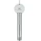 Chromene Armatur mit runder Verkleidung, Hersteller Ideal Standard, featuring einen Hebel zur Temperatur- und Durchflussregelung.